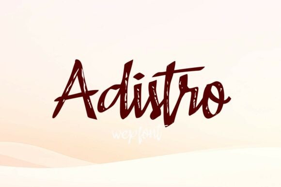 Adistro: A Handwritten Brush Font for Editorial Design
