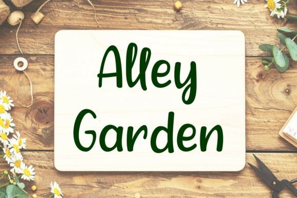 Alley Garden Font: A Modern Typeface for Small Business Branding