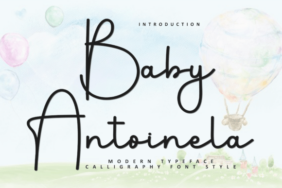 Baby Antoinela: A Festive Script Handwritten Font for Holiday Branding