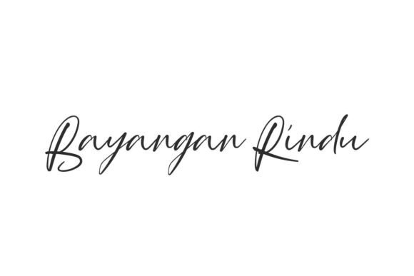 Bayangan Rindu Font: A Luxurious Signature for Makers