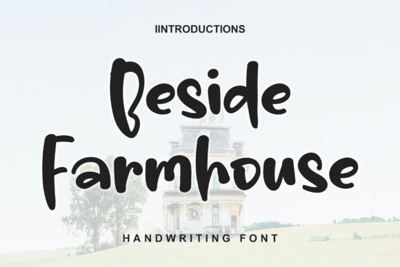 Beside Farmhouse Font for Bold Handmade Branding