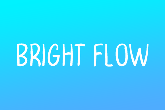 Bright Flow: A Clean Script Handwritten Font for Web Design