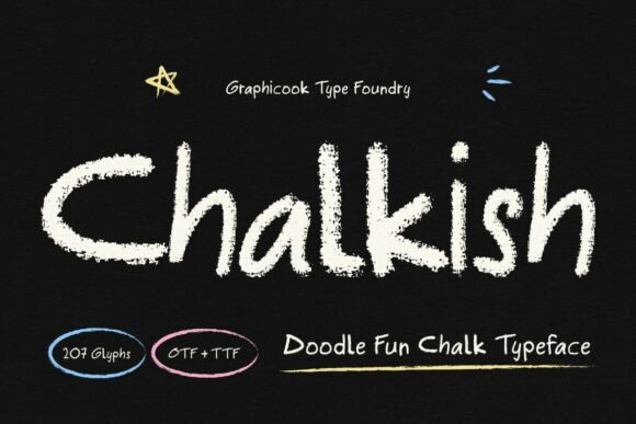 Chalkish Font Review: A Playful Script for Creative Designs