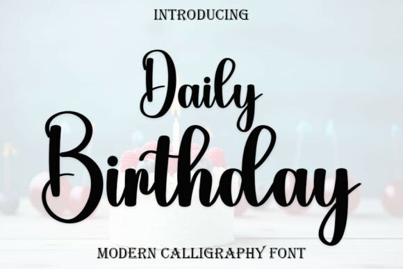 Daily Birthday: A Sweet Script Font for Web Design