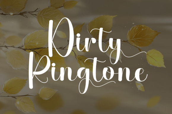 Dirty Ringtone: A Timeless Script Handwritten Font for Editorial Design