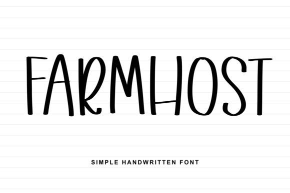 Farmhost Font: A Simple Typeface for Authentic Brands