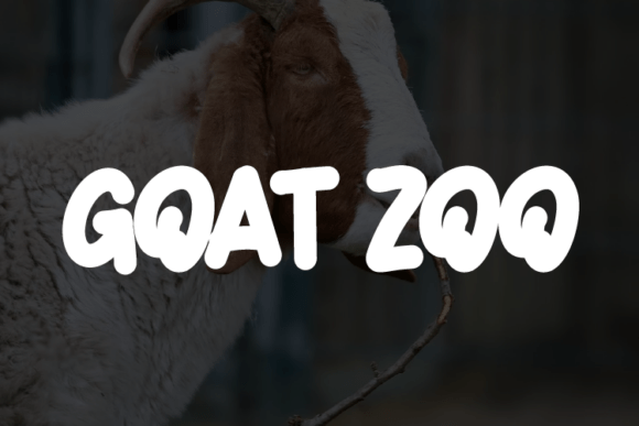 Goat Zoo: A Modern Script Typeface for Makers