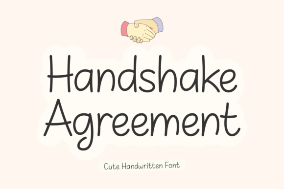 Handshake Agreement Font Review for Brand Designers
