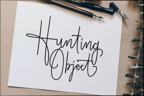 Hunting Object Font Review: Elegant Script for Branding