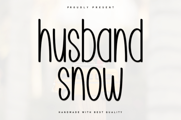 Husband Snow Font: A Marker-Style Typeface for Branding