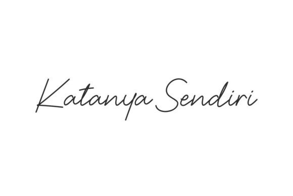 Katanya Sendiri: The Handwritten Font for Elegant Branding