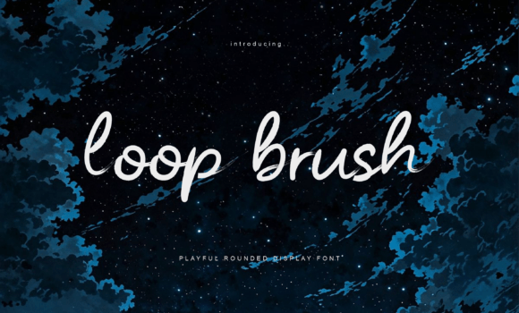 Loopbrush: A Captivating Script Handwritten Font for Editorial Design