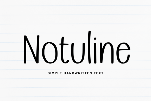 Notuline: A Clean Script Handwritten Font for Editorial Design