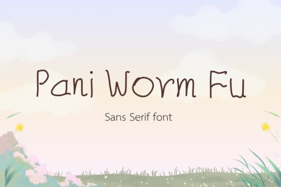 Pani Worm Fu: A Handwritten Font for Small Business Branding