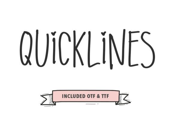 Quicklines: A Breezy Script Handwritten Font for Editors