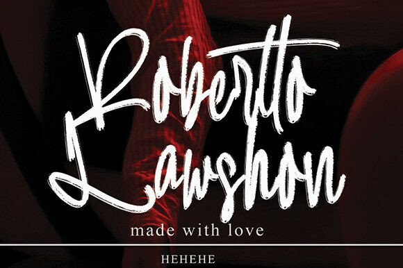 Robertto Lawshon: A Flowing Script Handwritten Font for Web Design