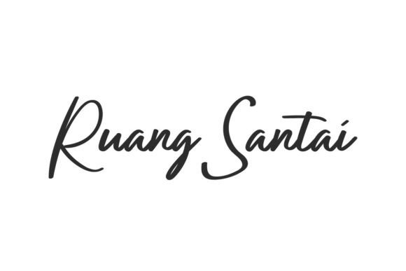 Ruang Santai: The Signature Script Handwritten Font for Makers