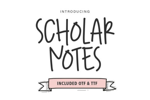 Scholar Notes: A Playful Script Handwritten Font for Branding