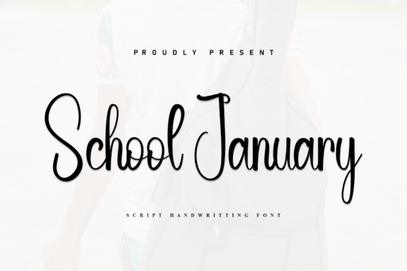 School January: A Handwritten Font for Editorial Design
