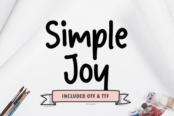 Simple Joy: A Bold Script Handwritten Font for Editorial Design