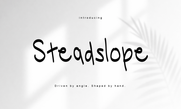 Steadslope: A Rhythmic Script Font for Editorial Design