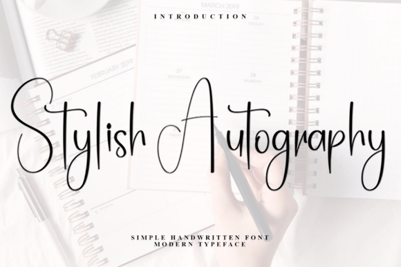 Stylish Autography: A Festive Typeface for Holiday Campaigns