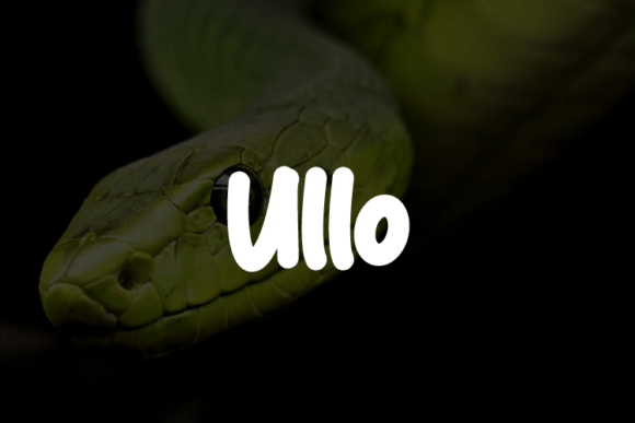 Ullo: A Bold Script Font for Modern Web Design
